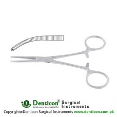 Kocher-Nippon Haemostatic Forceps Curved - 1 x 2 Teeth Stainless Steel, 16 cm - 6 1/4"